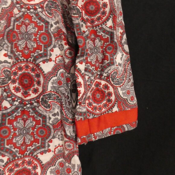 NACO | size 14 | Vintage Long Sleeve Paisley Mini Dress | Fully Lined - Picture 7 of 14